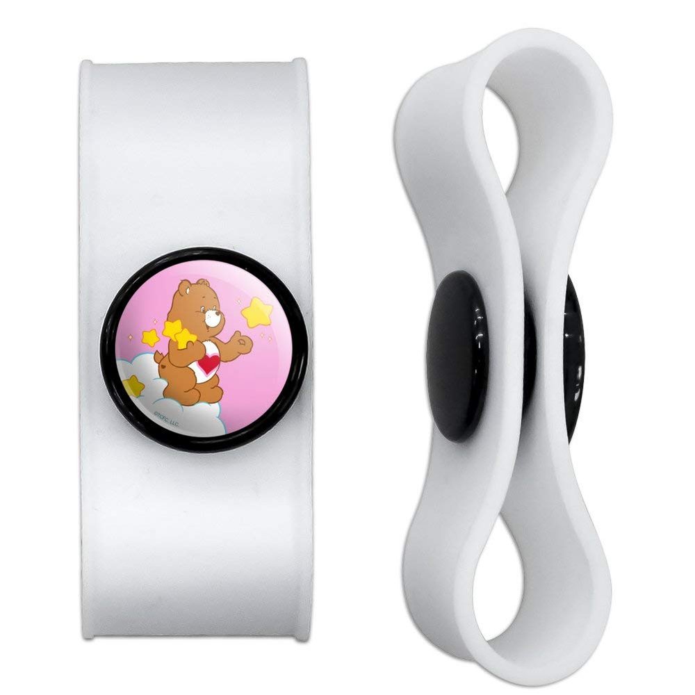 GRAPHICS & MORE Care Bears Tenderheart Bear Headphone Earbud Cord Wrap - Charging Cable Manager - Wire Organizer Set of 2 - White