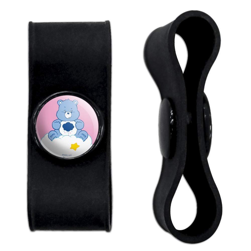 GRAPHICS & MORE Care Bears Grumpy Bear Headphone Earbud Cord Wrap - Charging Cable Manager - Wire Organizer Set of 2 - White