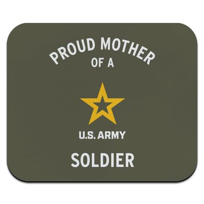 U.S. Army Proud Mother of a Soldier Low Profile Thin Mouse Pad Mousepad