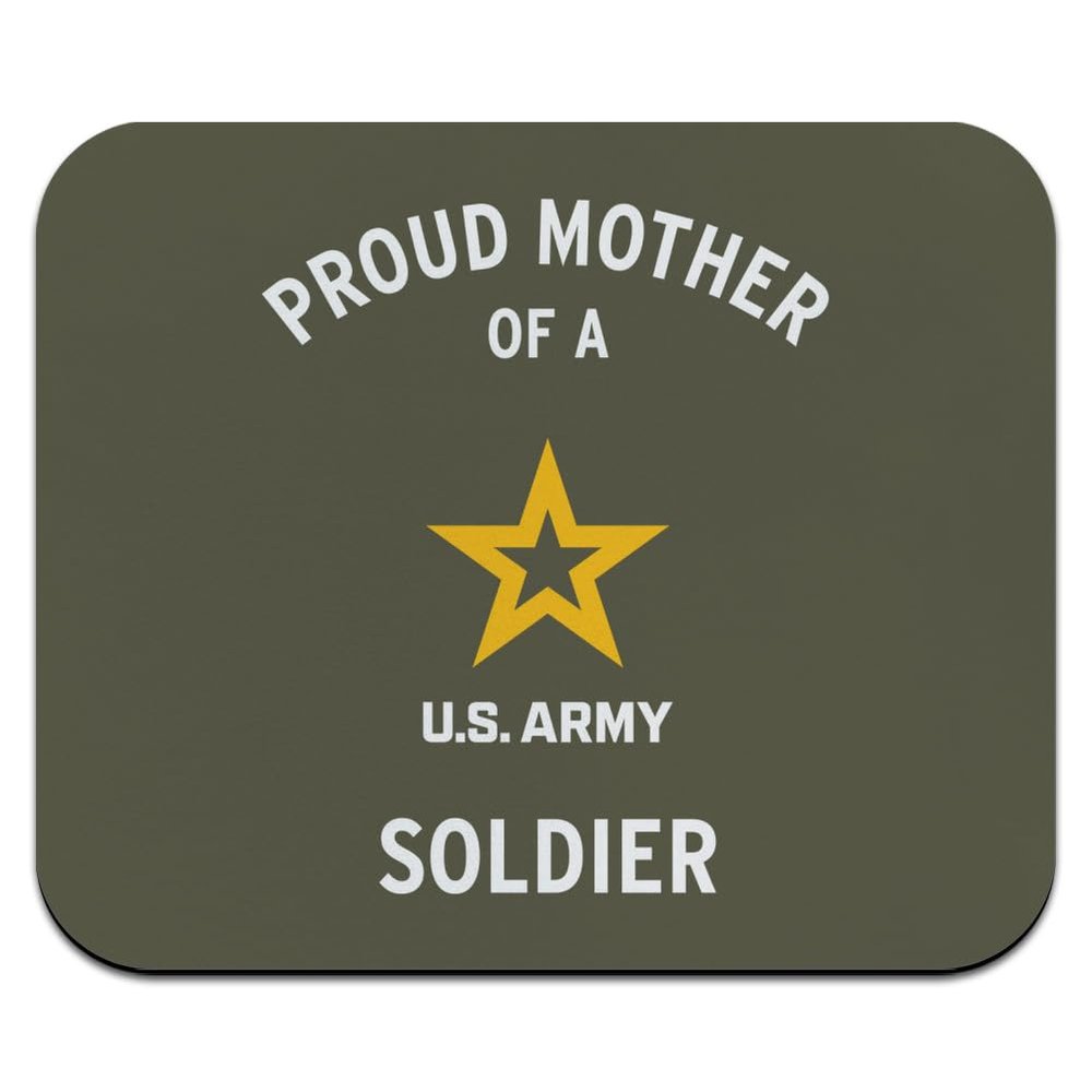 U.S. Army Proud Mother of a Soldier Low Profile Thin Mouse Pad Mousepad