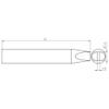 Tool Welding Rtu 032 S L Ms Tip Chisel 3.2X0.8 Long view 2