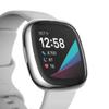 RuenTech Compatible with Fitbit Versa 3 / Sense Screen Protector, Ultra Slim Soft Full Cover Case for Versa 3&Sense Smart Watch (Silver) view 4