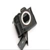 A7R IV Camera Case, BolinUS Handmade Genuine Real Leather Half Camera Case Bag Cover for Sony Alpha A7R IV Camera Bottom Opening Version + Hand Strap (Black) view 2
