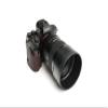A7R IV Camera Case, BolinUS Handmade Genuine Real Leather Half Camera Case Bag Cover for Sony Alpha A7R IV Camera Bottom Opening Version + Hand Strap (Coffee) view 3