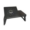 Tables HUAHUA Laptop Lazy Folding Study with Radiator, ABS Resin, Black, Blue, Pink, Size: 56x33x27-38cm (Color : Black2) view 1