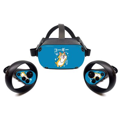 MightySkins Skin for Oculus Quest - Corgi Kawaii | Protective, Durable, and Unique Vinyl Decal Wrap Cover | Easy to Apply, Remove, and Change Styles | Made in The USA