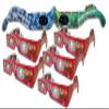 Christmas 3D Glasses - Holiday Eyes (R) ELF Christmas Glasses 6 pair variety pack - 5 Elf Glasses and 1 Christmas/New Years Fireworks Glasses -all folded , ready to wear view 1