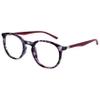 OPULIZE MET Blue Light Blocking Reading Glasses for Women Men, Slim Round Frame with Scratch Resistant and Spring Hinges, Computer Glasses with Anti-Reflective, Purple,Clear +1.5 (Pack of 2) view 2