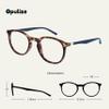 OPULIZE MET Blue Light Blocking Reading Glasses for Women Men, Slim Round Frame with Scratch Resistant and Spring Hinges, Computer Glasses with Anti-Reflective, Brown,Purple +3.5 (Pack of 2) view 2