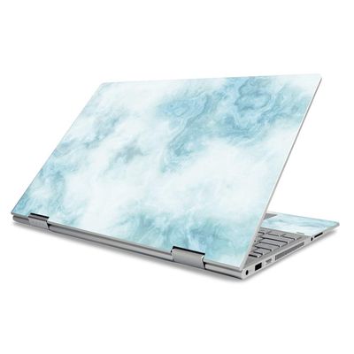 MightySkins Skin for HP Envy X360 15" (2019) - Blue Marble | Protective, Durable, and Unique Vinyl Decal Wrap Cover | Easy to Apply, Remove, and Change Styles | Made in The USA