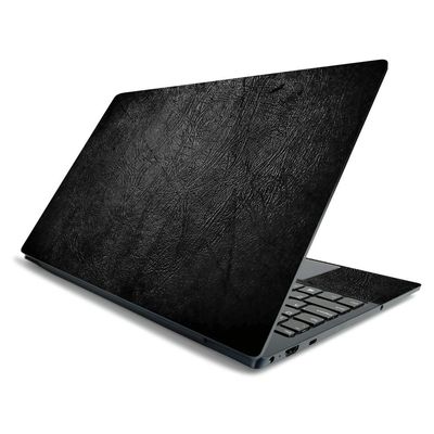 MightySkins Skin for Lenovo Ideapad S540 15" (2019) - Black Leather | Protective, Durable, and Unique Vinyl Decal Wrap Cover | Easy to Apply, Remove, and Change Styles | Made in The USA