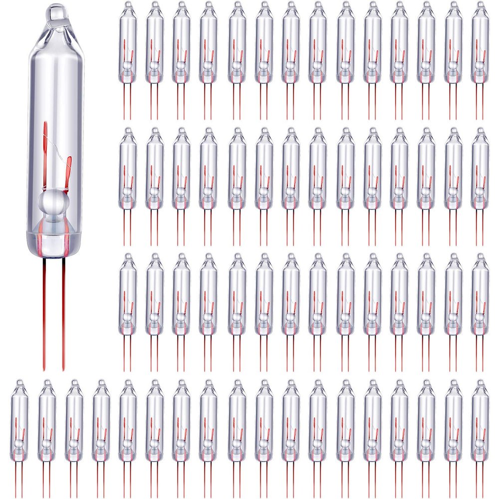 Mudder 100 Pcs Xmas Replacement Bulb 2.5v, Clear