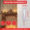Mudder 100 Pcs Xmas Replacement Bulb 2.5v, Clear view 2