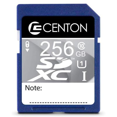 Centon Electronics MP Essential SDHXC Card, Ultimate Memory Card for Phones, Tablets, Cameras, and More,UHS-I Class U1, 256GB