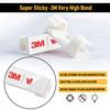 Cable Clips with Strong Self-Adhesive, XIAOXI Cord Organizer Cable Management Organizing Cords Wire for Car, Home and Office - 20 Pcs (White) view 2