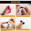 Cable Clips with Strong Self-Adhesive, XIAOXI Cable Management TV PC Wire Holder Sticky Tidy and Organizer Cord and Wires - 40 Pcs (Black) view 4