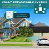 1byone Driveway Alarm, Home Security Alert System with 36 Melodies, 1 Plug-in Receiver and 2 Weatherproof PIR Motion Detector, 1000ft Wireless Transmission Range and 24ft PIR Detection Range view 2