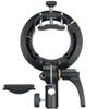 Godox S2 Speedlite Bracket S-Type Bracket Bowens Mount Holder for Godox V1 V1Pro V100 AD200ProII AD300Pro AD300ProII AD400Pro AD400ProII V860II TT600 TT350, Precise Tilt Control, Umbrella Mount Slot view 4