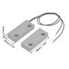 uxcell Rolling Door Contact Magnetic Reed Switch Alarm with 2 Wires for N.C. Applications MC-52 2Set view 2