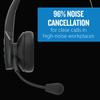BlueParrott B350-XT Mono Bluetooth Wireless Headphones 96% Noise Canceling Over Head Trucker Headset with Mic, Adjustable Lightweight Headband, IP54-Rated Protection, 24 hrs. Talk Time, Black view 3