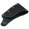 Hide & Drink, Hatchet Blade Cover, Protective Axe Head Sheath, Lumberjack Accessory, Camping and Outdoor Essentials, Full Grain Leather, Handmade, Charcoal Black view 3