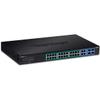 TRENDnet 28-Port Web Smart PoE+ Switch, 24 x Gigabit PoE+ Ports, 4 x Shared Gigabit Ports (RJ-45 or SFP), VLAN, QoS, LACP, IPv6 Support, 370W PoE Power Budget, TPE-5028WS (Renewed view 1