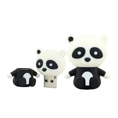 16GB Panda Model USB 3.0 Flash Drive Pen Drive Thumb Drive Pendrive USB Memory Stick Jump Drive Compact Size USB Flash Disk USB Drive USB 3.0 Stick - White