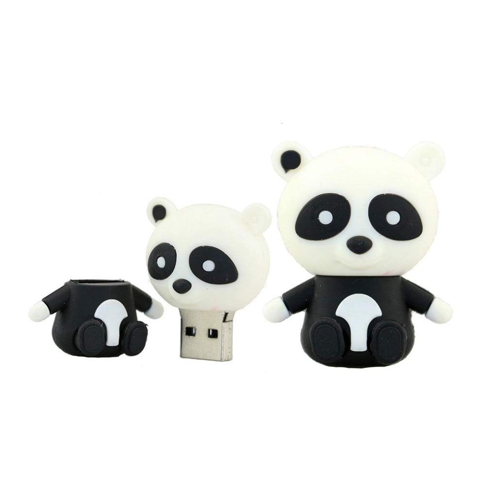 16GB Panda Model USB 3.0 Flash Drive Pen Drive Thumb Drive Pendrive USB Memory Stick Jump Drive Compact Size USB Flash Disk USB Drive USB 3.0 Stick - White