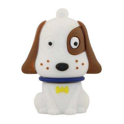 16GB Dog Model Flash Drive USB 3.0 Drive Memory Stick Thumb Drives Pen Drive Data Storage Zip Drive Jump Drive Flash Stick USB Stick USB Flash Drive - White