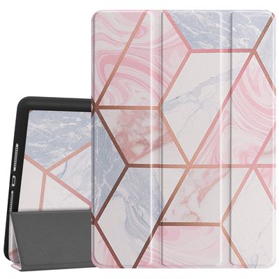 Gylint iPad 10.2 (2020) Case with Pencil Holder, Smart Case Trifold Stand Slim Lightweight Case Cover with Auto Sleep/Wake for iPad 10.2 inches/iPad 8th Gen/iPad 7th Geometric