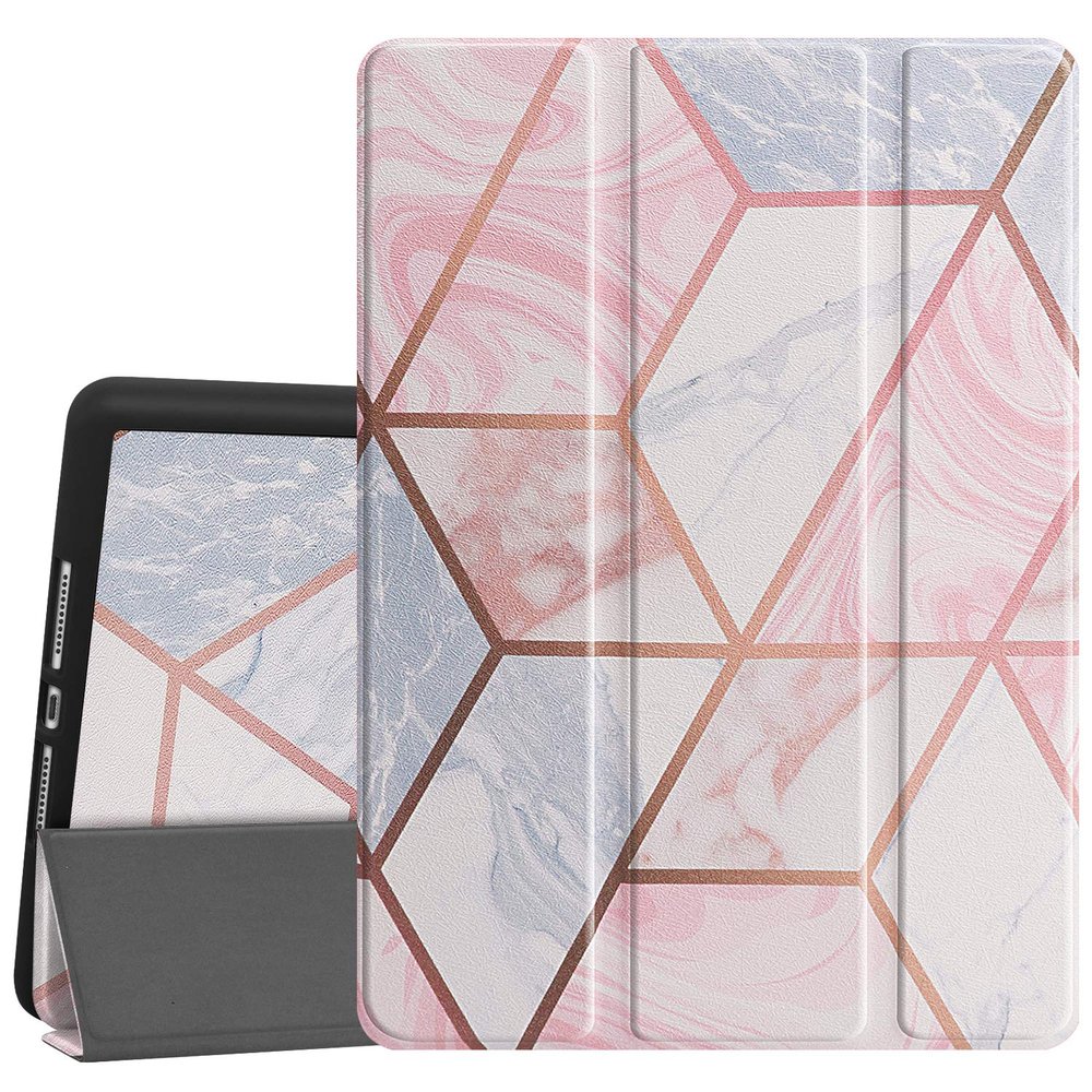 Gylint iPad 10.2 (2020) Case with Pencil Holder, Smart Case Trifold Stand Slim Lightweight Case Cover with Auto Sleep/Wake for iPad 10.2 inches/iPad 8th Gen/iPad 7th Geometric