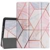 Gylint iPad 10.2 (2020) Case with Pencil Holder, Smart Case Trifold Stand Slim Lightweight Case Cover with Auto Sleep/Wake for iPad 10.2 inches/iPad 8th Gen/iPad 7th Geometric view 1