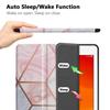 Gylint iPad 10.2 (2020) Case with Pencil Holder, Smart Case Trifold Stand Slim Lightweight Case Cover with Auto Sleep/Wake for iPad 10.2 inches/iPad 8th Gen/iPad 7th Geometric view 2