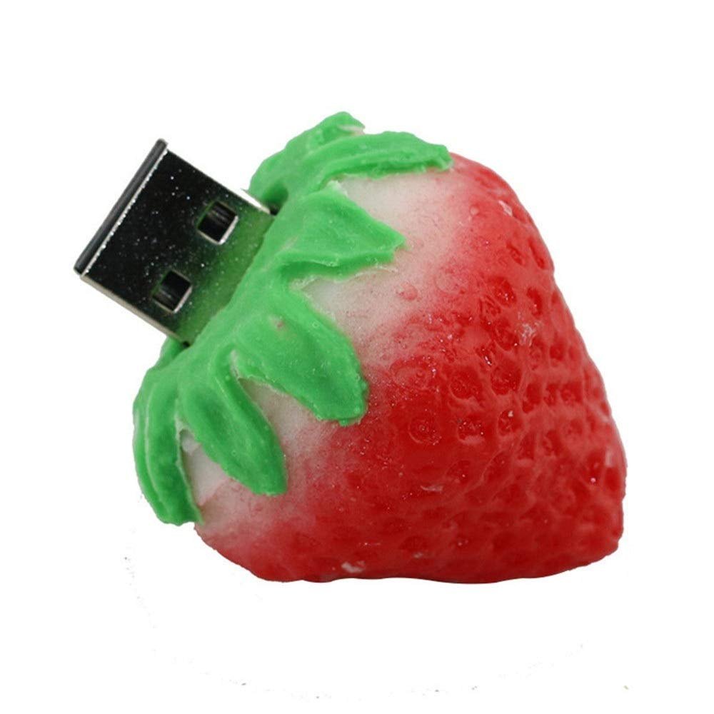32GB Strawberry Model USB 3.0 Flash Drive Pen Drive Thumb Drive Pendrive USB Memory Stick Jump Drive Compact Size USB Flash Disk USB Drive USB 3.0 Stick - Red