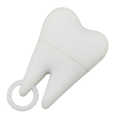 32GB Tooth Model USB Flash Drive USB 3.0 Storage Device USB Flash Disk USB Drive USB 3.0 Memory Stick USB Stick U Disk Thumb Drive USB Flash Memory - White