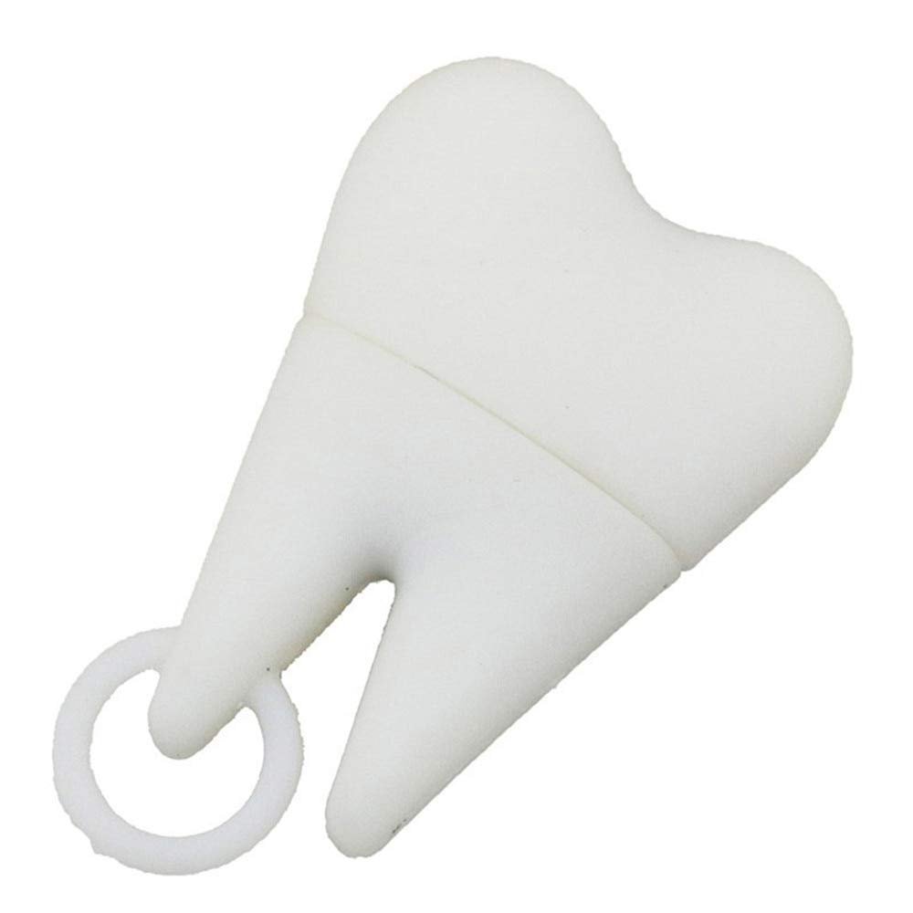 32GB Tooth Model USB Flash Drive USB 3.0 Storage Device USB Flash Disk USB Drive USB 3.0 Memory Stick USB Stick U Disk Thumb Drive USB Flash Memory - White