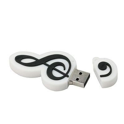 32GB Music Note Model USB Flash Drive USB 3.0 Storage Device USB Flash Disk USB Drive USB 3.0 Memory Stick USB Stick U Disk Thumb Drive USB Flash Memory USB Disk Data Storage - White