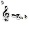 32GB Music Note Model USB Flash Drive USB 3.0 Storage Device USB Flash Disk USB Drive USB 3.0 Memory Stick USB Stick U Disk Thumb Drive USB Flash Memory USB Disk Data Storage - White view 4