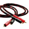 Better Cables 25 Feet Silver Serpent Anniversary Edition Red/Black RCA Audio Interconnect Cables - Stereo Pair (2 Cables) High-End, High-Performance, Premium Hi-Fi Audio view 3