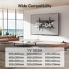 24 Inch Full Motion TV Wall Mount for Most 37 50 55 65 75-84 Inch TVs, Articulating Arms with Swivel Tilt Rotation Flat Curved, Extension to Wood Stud up to 132lbs Max VESA 600x400mm by Pipishell view 3