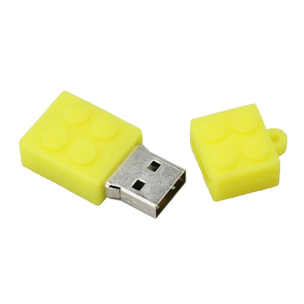 64GB Building Blocks Model USB Flash Drive USB 3.0 Storage Device USB Flash Disk USB Drive USB 3.0 Memory Stick USB Stick U Disk Thumb Drive USB Flash Memory USB Disk - Yellow