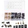 Glarks 170Pieces U-Clip and Screw Assortment, 5 Size U-Style Clip-On Nut with Mounting Screws Kit for Securing Wires and Cables view 1