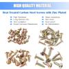 Glarks 170Pieces U-Clip and Screw Assortment, 5 Size U-Style Clip-On Nut with Mounting Screws Kit for Securing Wires and Cables view 3