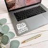Inspirational Quote Stickers | Waterproof Vinyl Decals | Encouraging Mental Health self Care self Love Quotes for Your Hydro Flask, Laptop | She has fire in her Soul & Grace in her Heart view 2