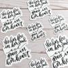 Inspirational Quote Stickers | Waterproof Vinyl Decals | Encouraging Mental Health self Care self Love Quotes for Your Hydro Flask, Laptop | She has fire in her Soul & Grace in her Heart view 4