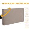 Easy-Going Outdoor TV Cover for 63 to 65 inches LCD, LED, Waterproof, Weatherproof and Dust-Proof TV Screen Protectors with Cleaning Cloth (65 inch,Camel) view 2