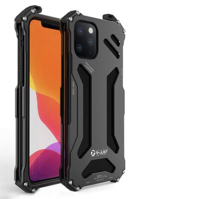 New Premium Ultra Slim Alloy Armor Shell Metal Aluminum Phone Case for iPhone 11 Pro Max (Black, iPhone 11 Pro Max)