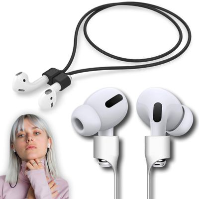 cobcobb Ultra Strong Magnetic Airpod Pro Strap Anti-Lost Cord Sports Lanyard Compatible with Airpods 3rd 2nd Generation Pro 3 2 1 (Black)