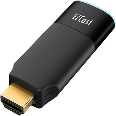 EZCast 2 Wireless Display Receiver, H.265 decoding, 4K Output, Supports 2.4/5GHZ WiFi, Compatible with Android, iOS, Windows, MacOS, DLNA, Miracast, Airplay mirroring