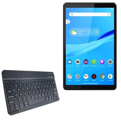 BoxWave Keyboard Compatible with Lenovo Smart Tab M10 HD Wi-Fi - SlimKeys Bluetooth Keyboard, Portable Thin with Chiclet-Style Keys - Jet Black